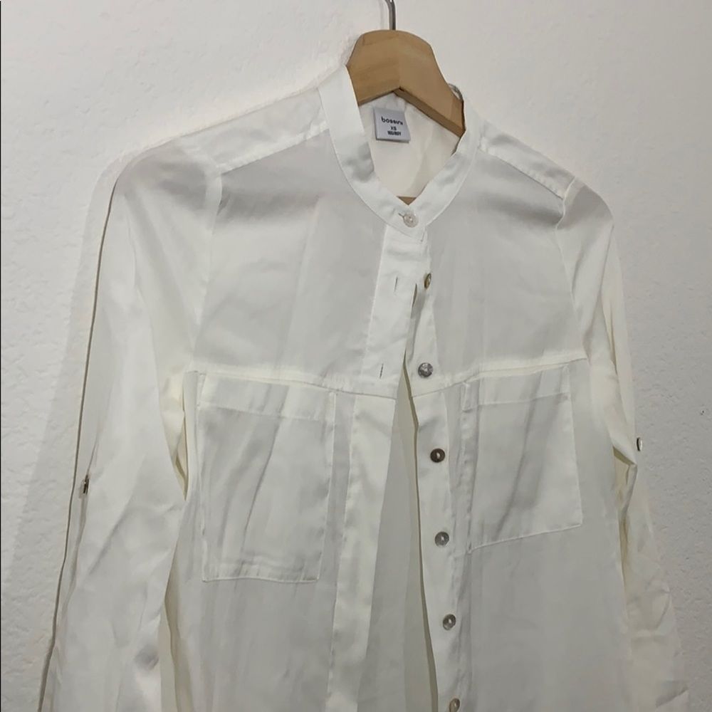 Bossini white button down-xs - Picture 2 of 7